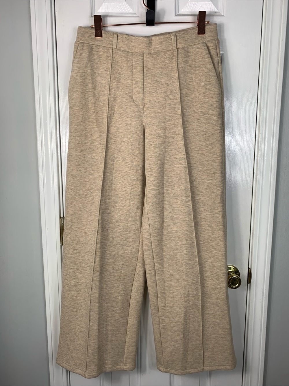 OGL Women Large Fuzzluxe Wide Straight Pull On Pants